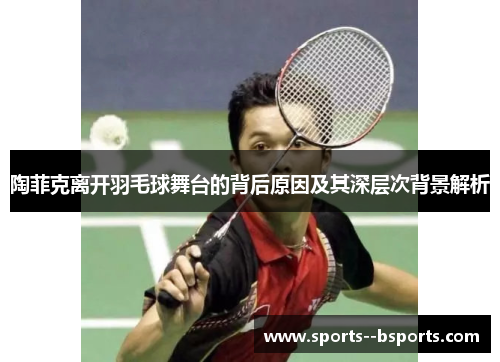 陶菲克离开羽毛球舞台的背后原因及其深层次背景解析 陶菲克离开羽毛球舞台的背后原因及其深层次背景解析